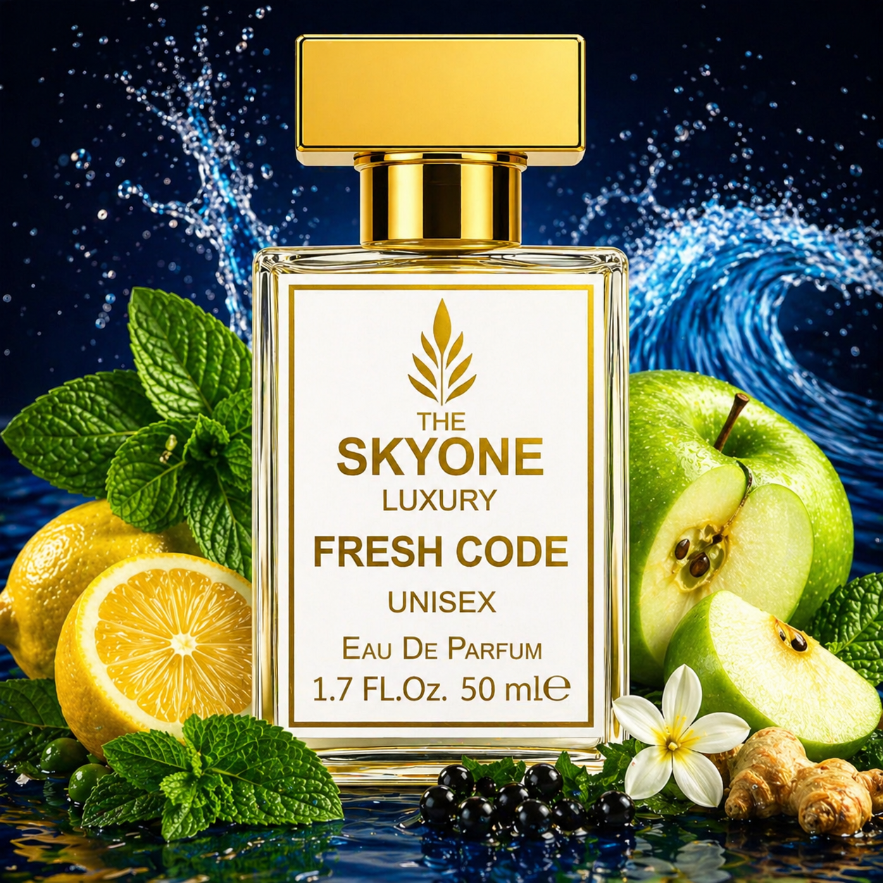 Fresh Code Luxury Unisex Perfume (EDP) 50ml | Long Lasting 12-Hour Citrus Aromatic Fragrance
